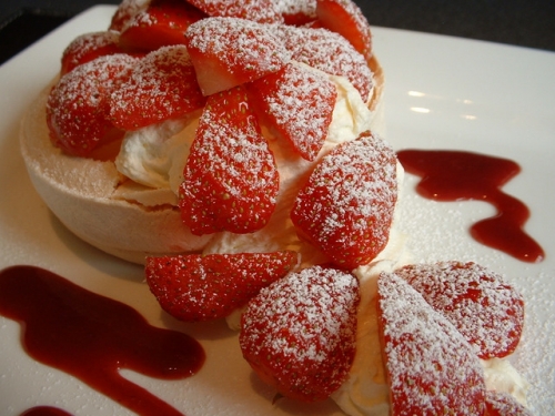 Strawberry Pavlova
